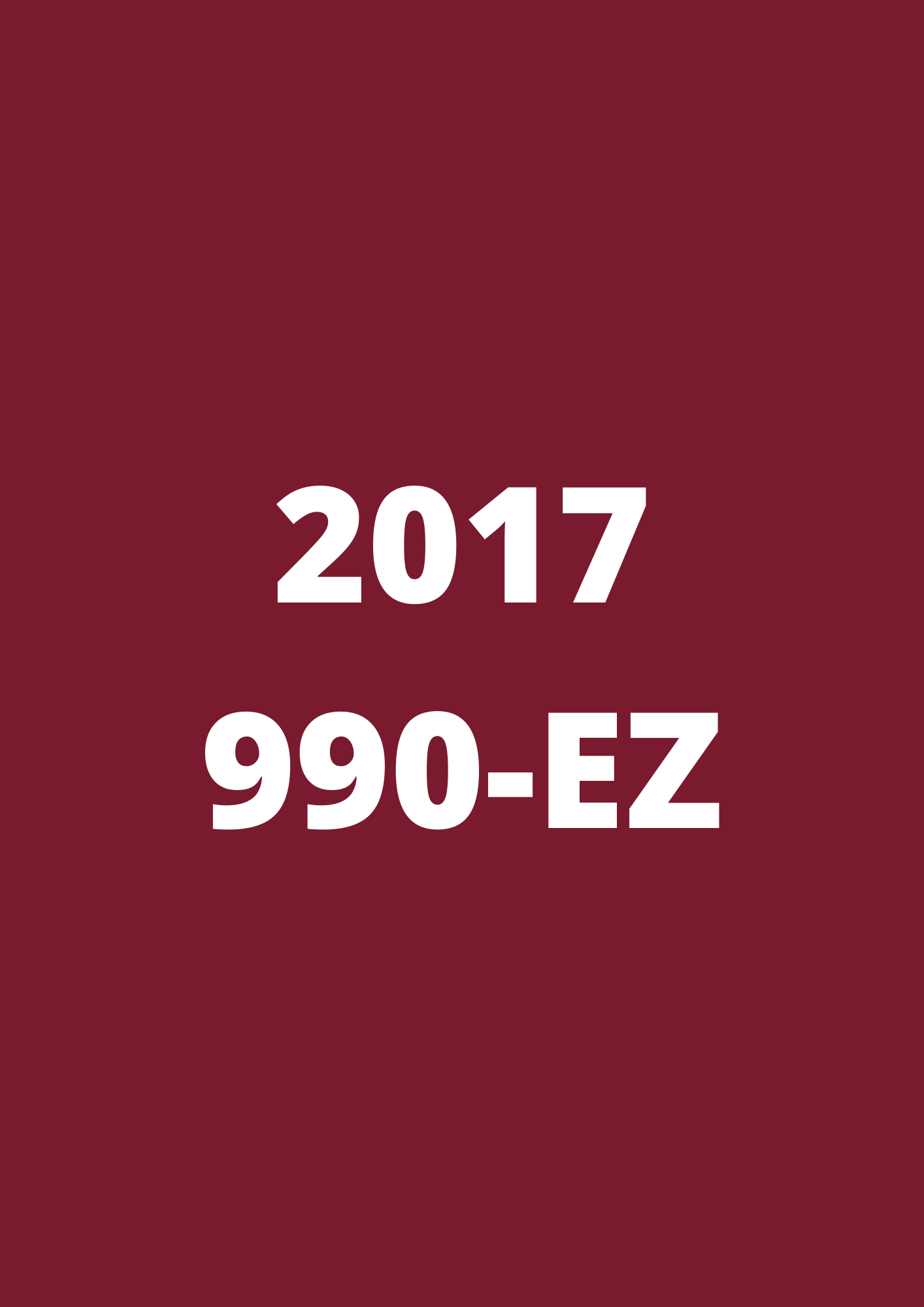 2017 990-EZ