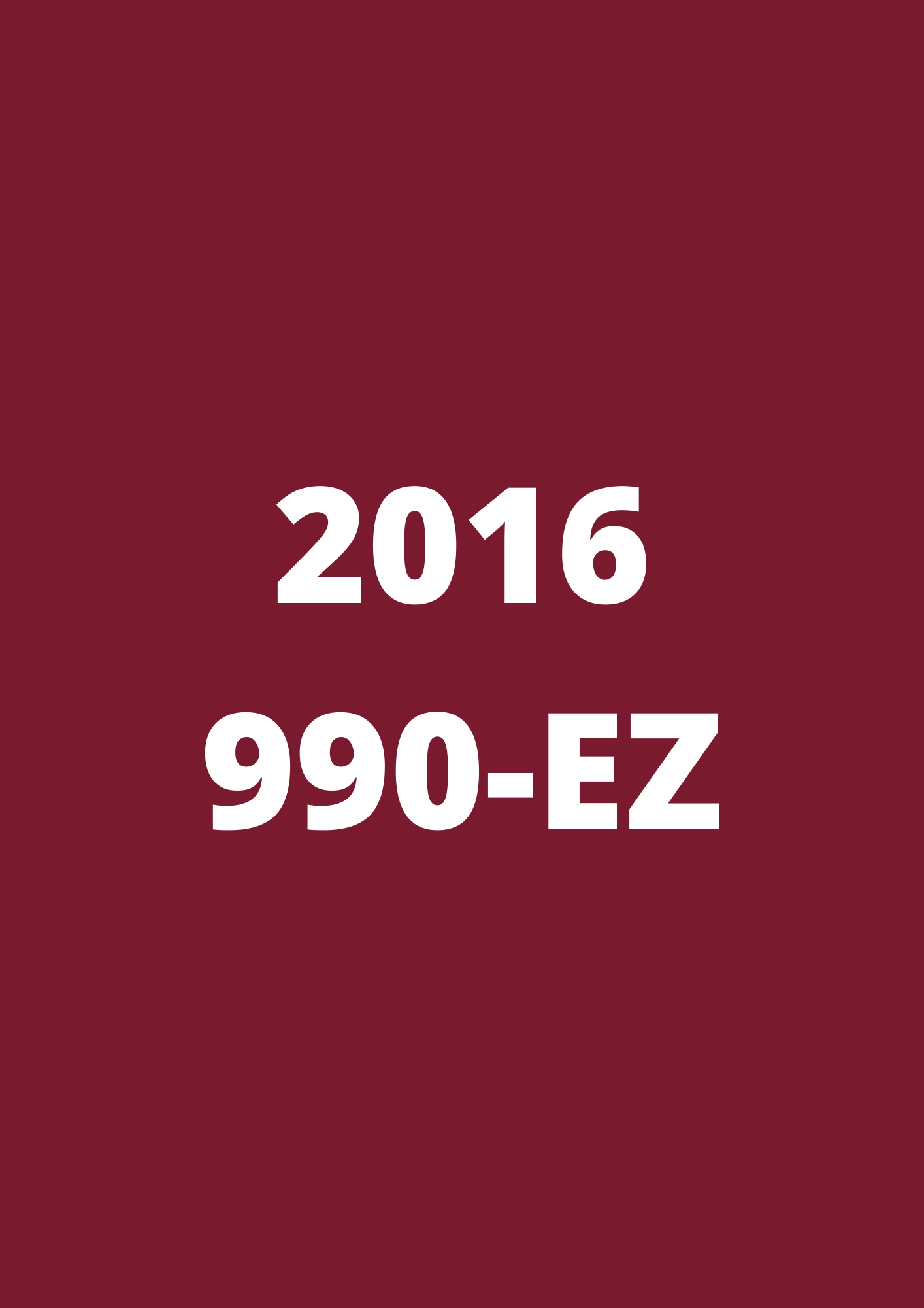 2016 990-EZ